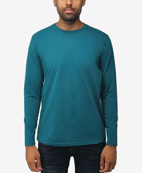 Men's Soft Stretch Crew Neck Long Sleeve T-shirt