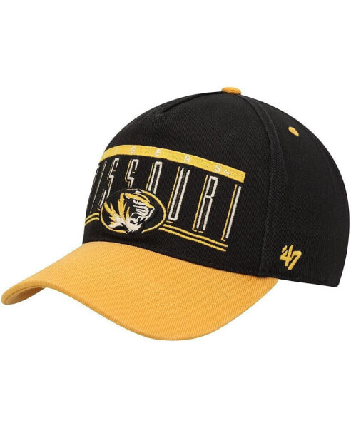 Men's Black Missouri Tigers Double Header Hitch Adjustable Hat