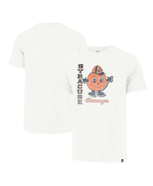 Men's Cream Distressed Syracuse Orange Phase Out Franklin T-shirt