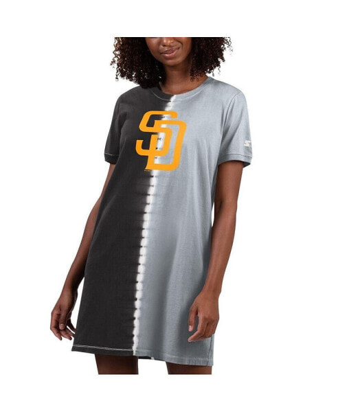 Women's Black, Gray San Diego Padres Ace Tie-Dye Sneaker Dress