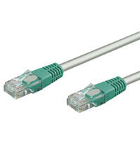 Wentronic CAT 5e Crossover Patch Cable - U/UTP - grey-green - 5m - 5 m - Cat5e - U/UTP (UTP) - RJ-45 - RJ-45