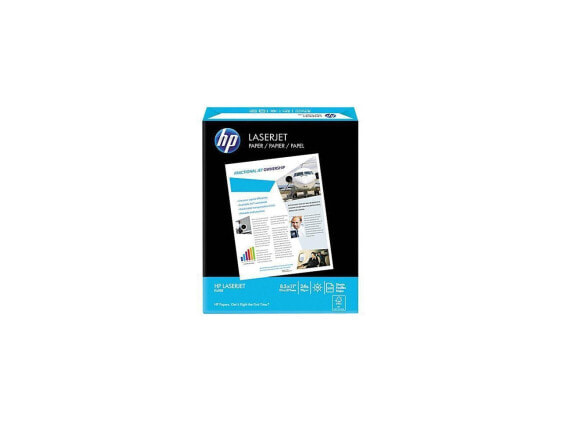 HP 11240-0 LaserJet Paper, 98 Brightness, Ultra White, 500 Sheets / Ream