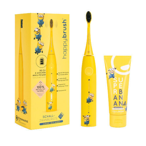 Электрическая зубная щетка happybrush HBV3MN Child Yellow