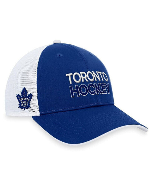 Men's Blue Toronto Maple Leafs Authentic Pro Rink Trucker Adjustable Hat