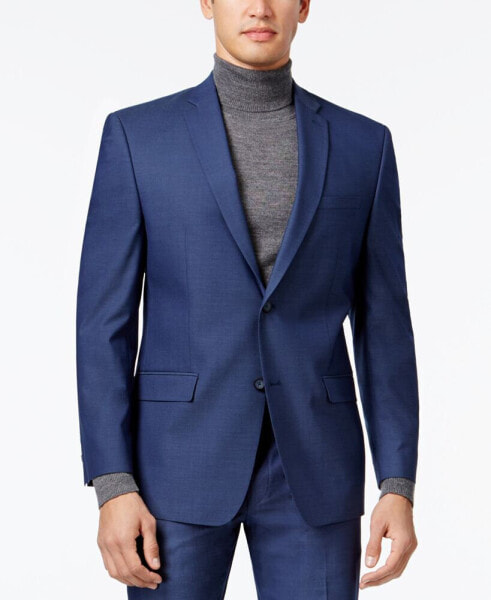 by Andrew Marc Men s Modern Fit Suit V71364802 Blue