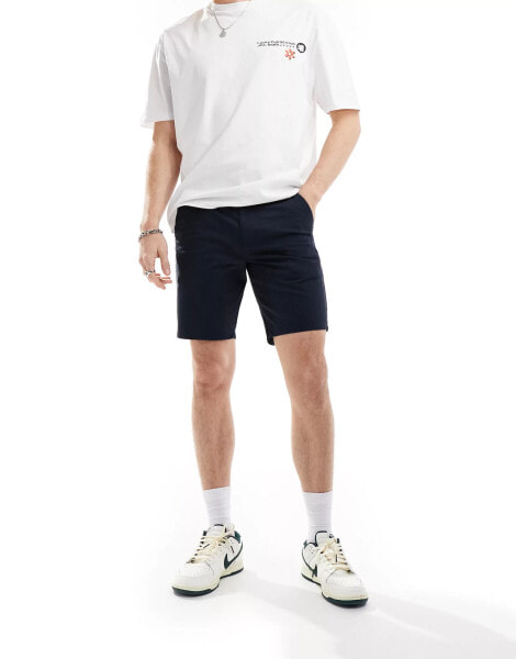 Farah hawk chino short in navy