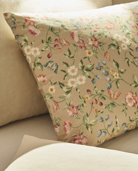 Наволочка с цветочным принтом ZARAHOME Floral print