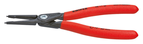 KNIPEX 48 11 J0 - Circlip Pliers - Chromium-vanadium steel - Plastic - Red - 140 mm - 105 g