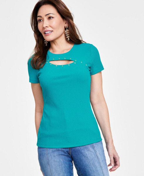 Women's Fitted Cutout Top, Created for Macy's