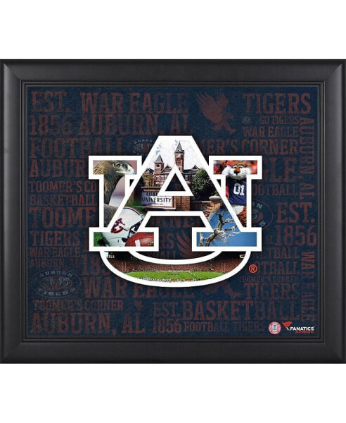 Auburn Tigers Framed 15'' x 17'' Team Heritage Collage