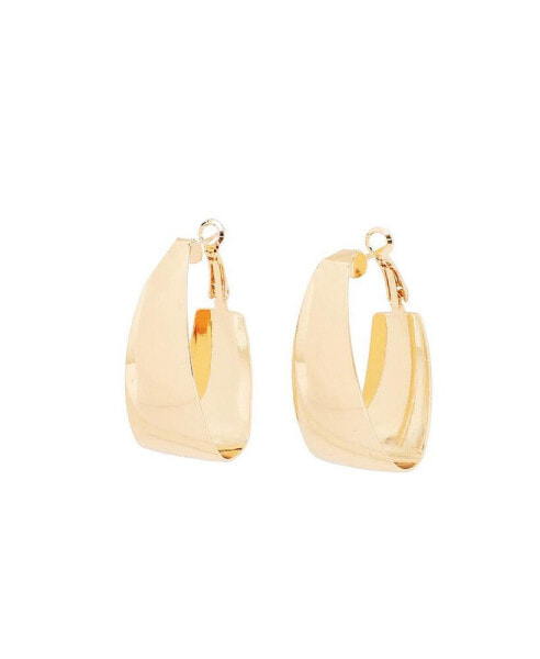 Women's Gold Minimal Hoop Earrings