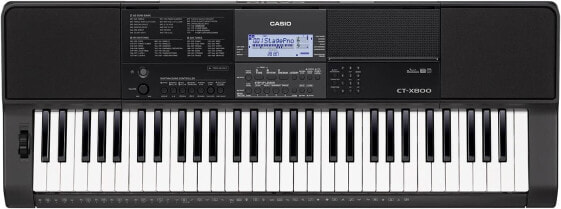 Casio CT-X800 Keyboard mit 61 anschlagdynamischen Standardtasten und Begleitautomatik