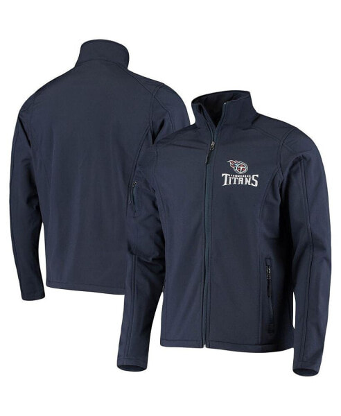 Men's Navy Tennessee Titans Sonoma Softshell Full-Zip Jacket