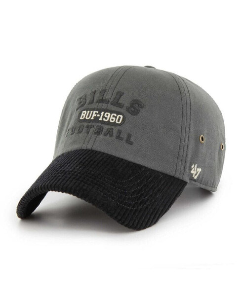 Men's Charcoal Buffalo Bills Ridgeway Clean Up Adjustable Hat
