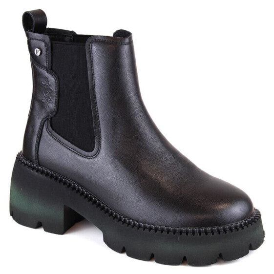 Filippo W PAW484 black leather insulated Chelsea boots