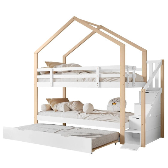 Etagenbett mit Ausziehbett HomeyAttic Ⅰ