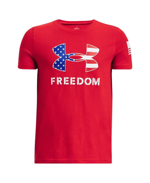 Big Boys Freedom Logo Graphic Short Sleeve T-Shirt