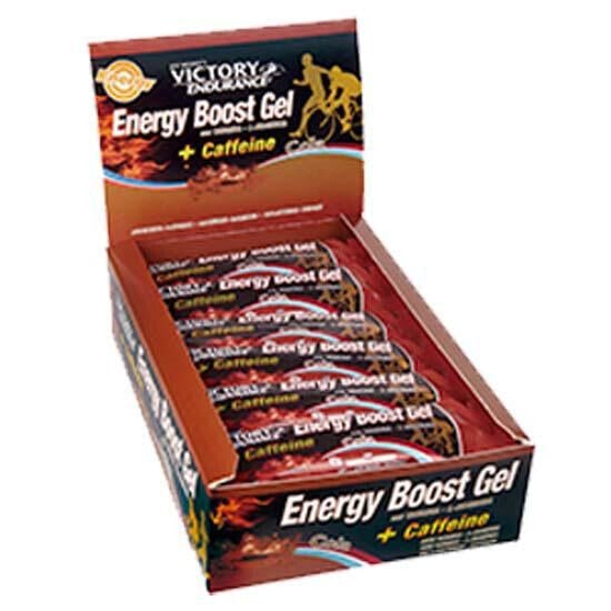 Энергетический гель для спортсменов VICTORY ENDURANCE Energy Boost Caffeine 42 г 24 шт. в коробке Energy Red