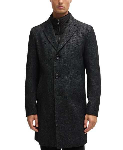 Men's Zip-Up Slim-Fit Coat