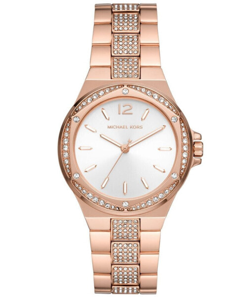 Women's Lennox Quartz Three-Hand Rose Gold-Tone Stainless Steel Watch 37mm