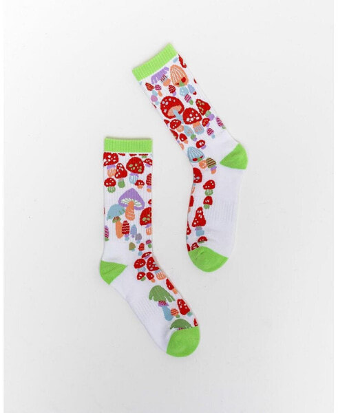 Women's Mushroom Forest Tennis Crew Sock