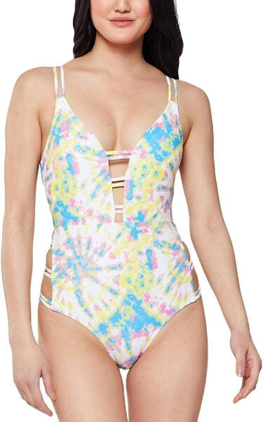 Jessica Simpson 282057 Women Go the Flow Double Strap Pluge Mio One-Piece XL