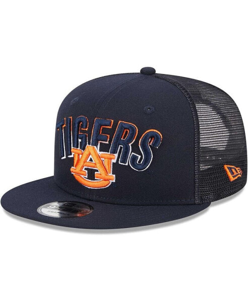 Men's Navy Auburn Tigers Grade Trucker 9FIFTY Snapback Hat