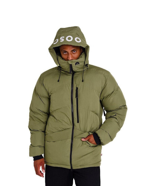 Men's Puffer Jacket Khaki