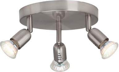 SpecTek Loona - Surfaced lighting spot - GU10 - 3 bulb(s) - LED - 3000 K - Nickel