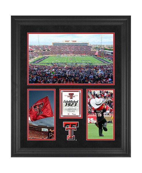 Texas Tech Red Raiders Jones AT&T Stadium Framed 20'' x 24'' 3-Opening Collage