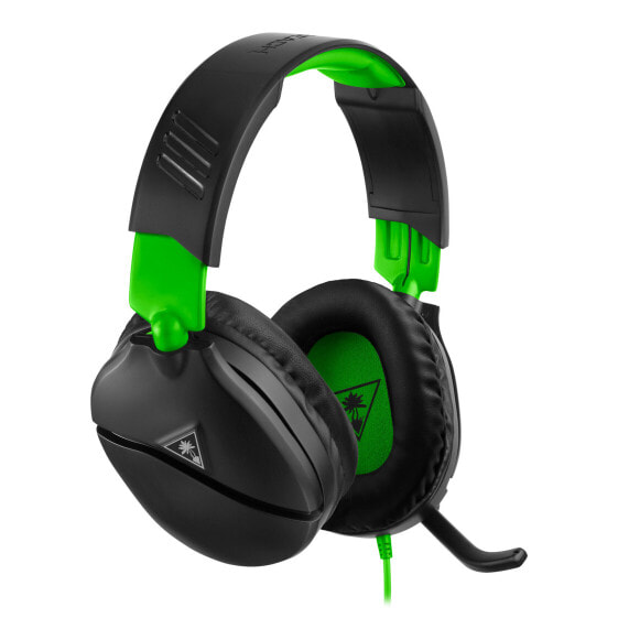 Turtle Beach Recon 70x Gaming Headset for Xbox One - Xbox Series X - PS5 - PS4 - Switch - PC - Black & Green - Headset - Head-band - Gaming - Black - Green - Binaural - Rotary