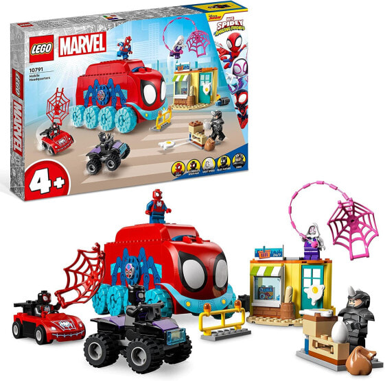 LEGO Marvel Spideys Team-Truck, Spielzeug für Kinder ab 4 Jahren mit Miles Morales und Black Panther Minifiguren, Spidey und Seine Super-Freunde 10791