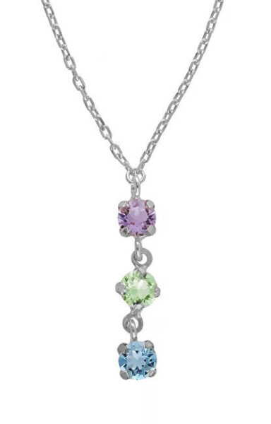 Women´s Silver Ryver Crystal Necklace A4886-MHG