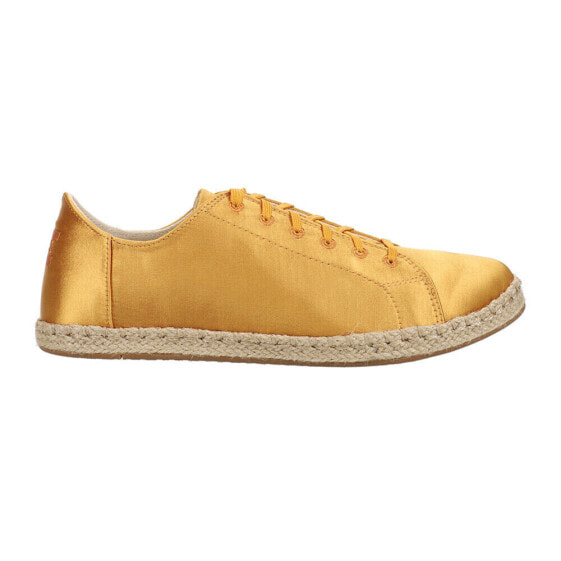 TOMS Lena Lace Up Womens Yellow Sneakers Casual Shoes 10012439