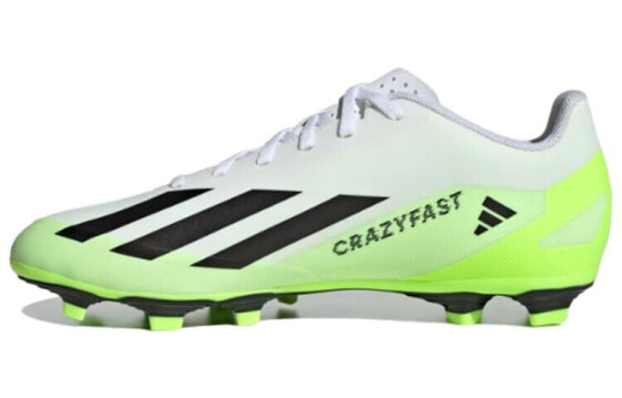 Кроссовки для футбола Adidas X Crazyfast.4 Белые 人造草坪 防滑耐磨 足球鞋 男女同款 绿黑白