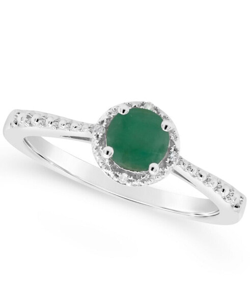 Кольцо Macy's Emerald and Diamond A14RL023.