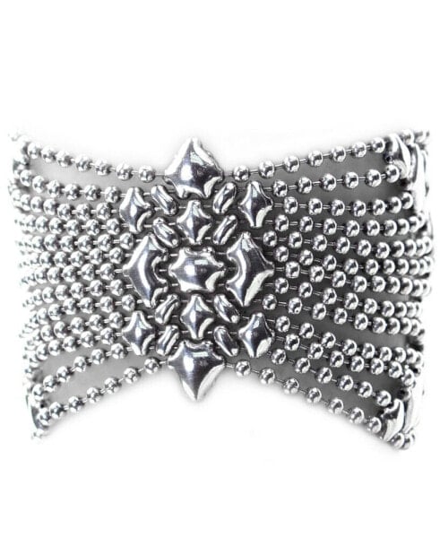 B Silver Mesh Bracelet in 7", 7 1/2" or 8"