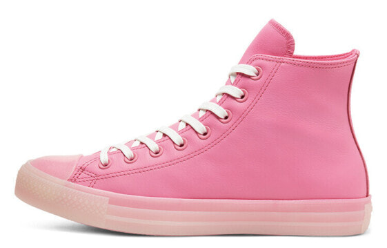 Кеды женские Converse Neon Leather Chuck Taylor All Star High Top 166568C, розовые