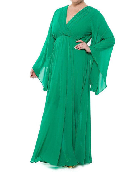 Plus Size Sunset Maxi Dress