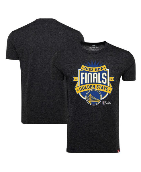 Men's Black Golden State Warriors 2022 NBA Finals Crest Comfy T-shirt