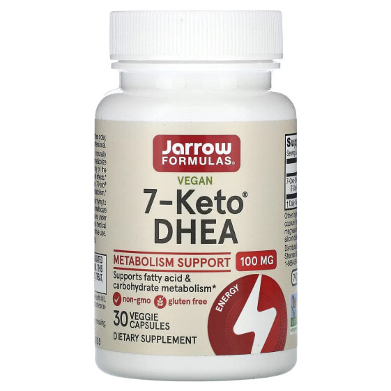 Витамины для похудения и контроля веса Jarrow Formulas 7-Keto DHEA, 100 мг, 30 капсул.