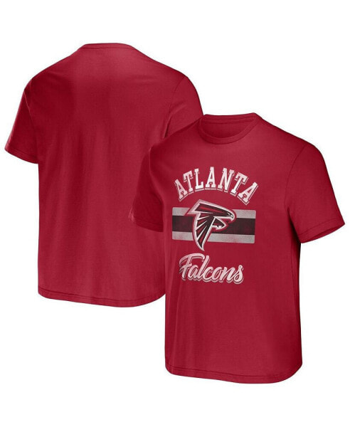 Men's NFL x Darius Rucker Collection by Red Atlanta Falcons Stripe T-shirt