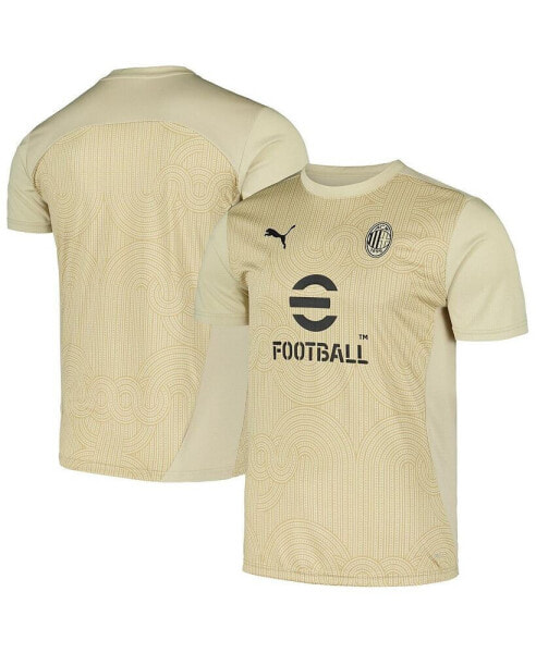 Men's Tan AC Milan 2024/25 Pre-Match Jersey