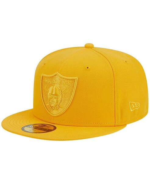 Men's Gold Las Vegas Raiders Color Pack 59FIFTY Fitted Hat