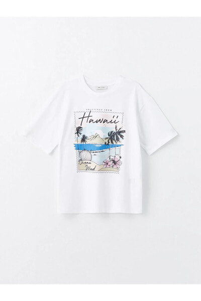 Футболка LC WAIKIKI Bike Print Oversize Tee