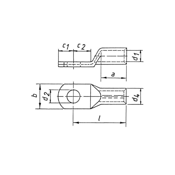 Klauke 105R6 - Tin - Gray - Copper - 35 mm² - 8.2 mm - 2 cm