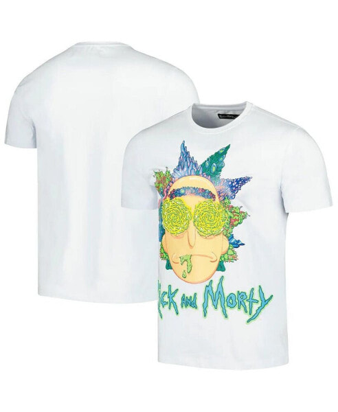 Men's White Rick And Morty Graphic T-Shirt