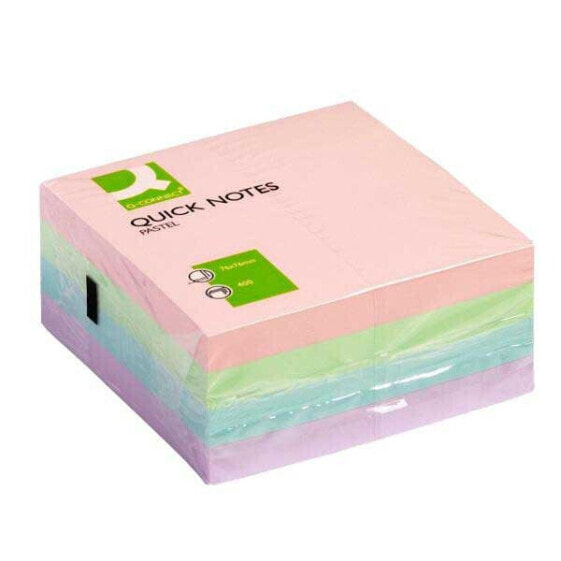 Q-CONNECT Removable sticky note pad 76x76 mm pastel with 400 sheets