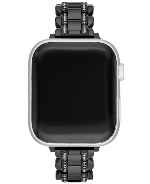 Ремешок для часов kate spade new york черный из нержавеющей стали для Apple Watch, 38,40,41,42,44,45,49 мм