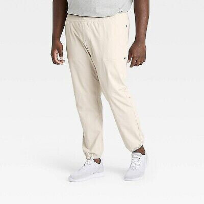 Men's Big Utility Tapered Jogger Pants - All in Motion Stone 2XL